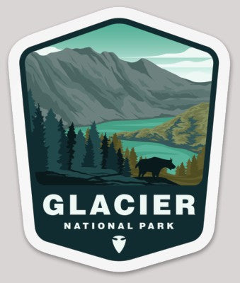Glacier National Park Die Cut Sticker