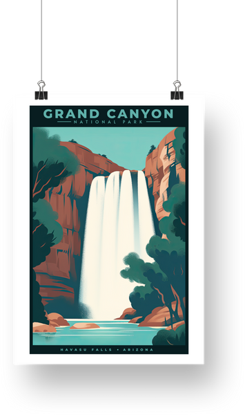 Grand Canyon National Park Poster - Havasu Falls