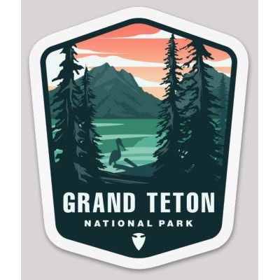 Grand Teton National Park Die Cut Sticker – Arrowhead