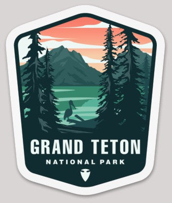 Grand Teton National Park Die Cut Sticker