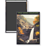 Great Smoky Mountains National Park Magnet - Laurel Falls