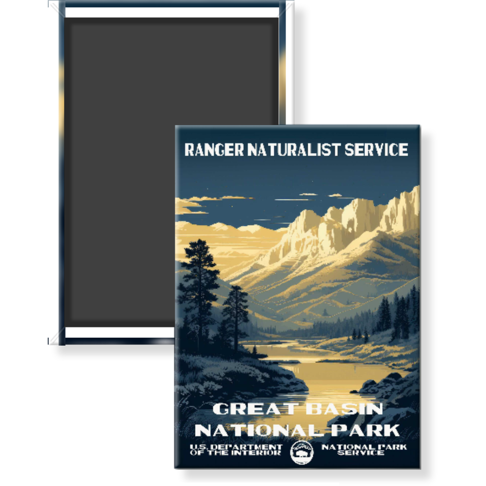 Great Basin National Park Magnet – Vintage WPA Style