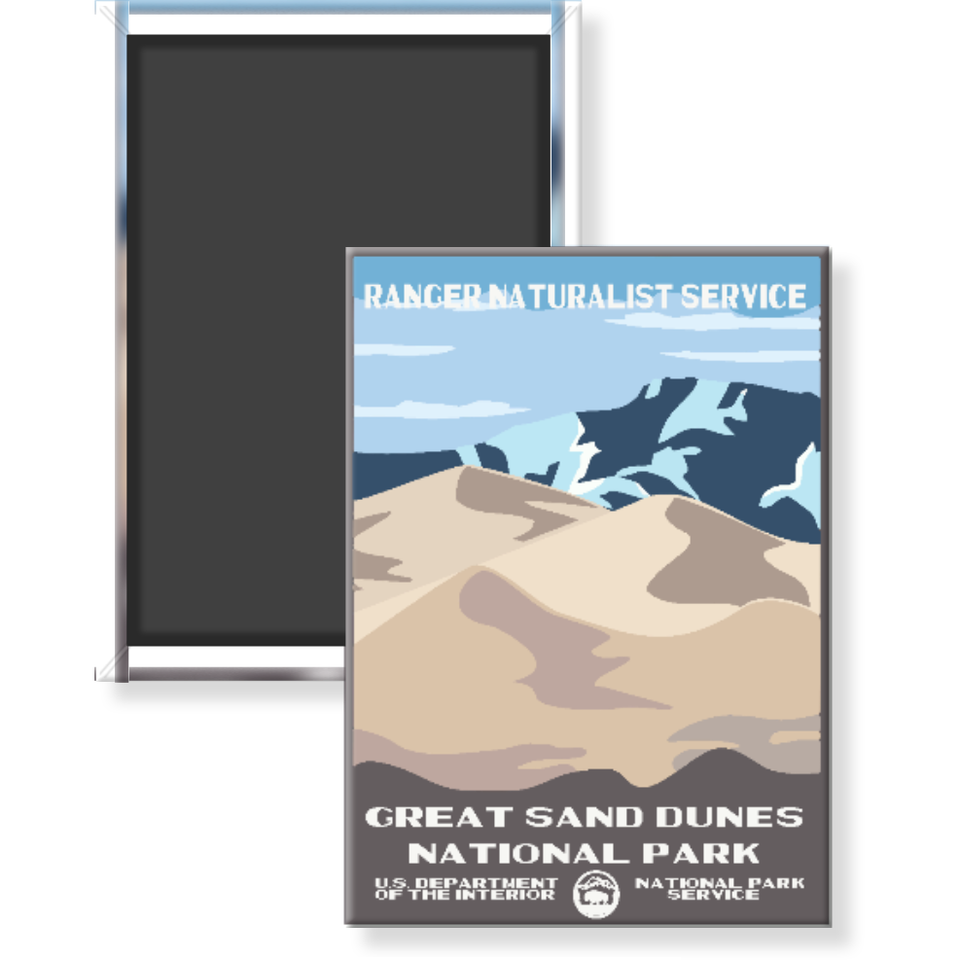 Great Sand Dunes National Park Magnet – WPA Style