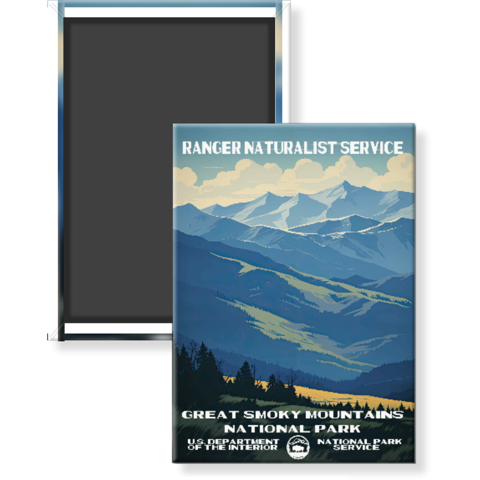 Great Smoky Mountains National Park Magnet – Vintage WPA Style