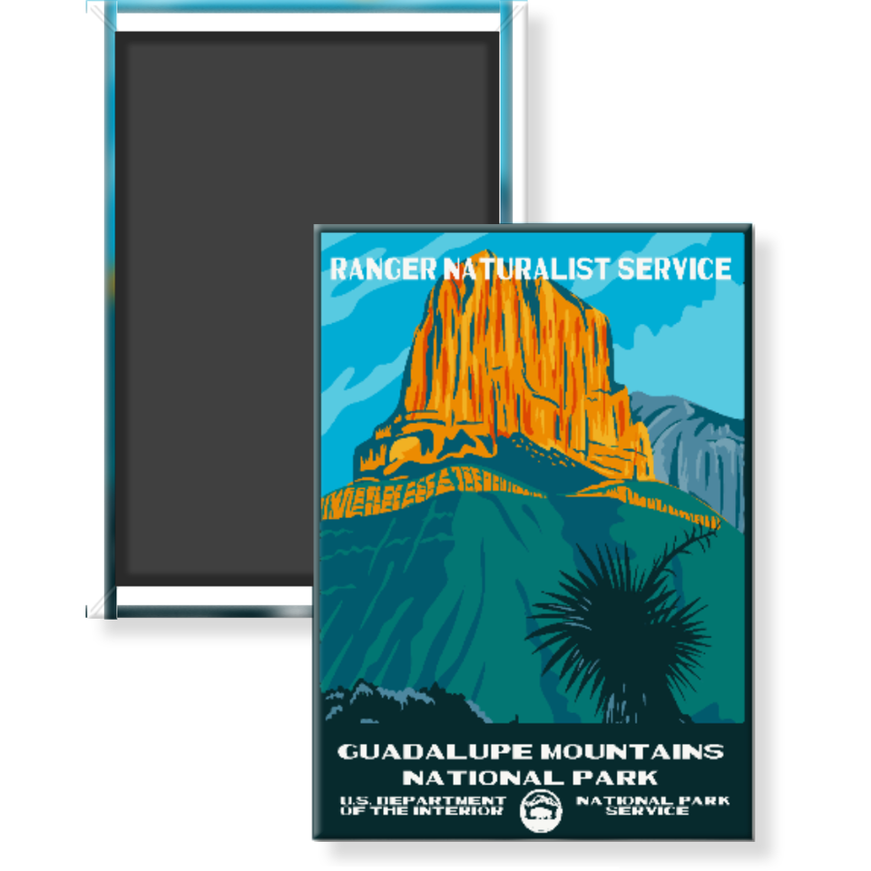 Guadalupe National Park Magnet – WPA Style