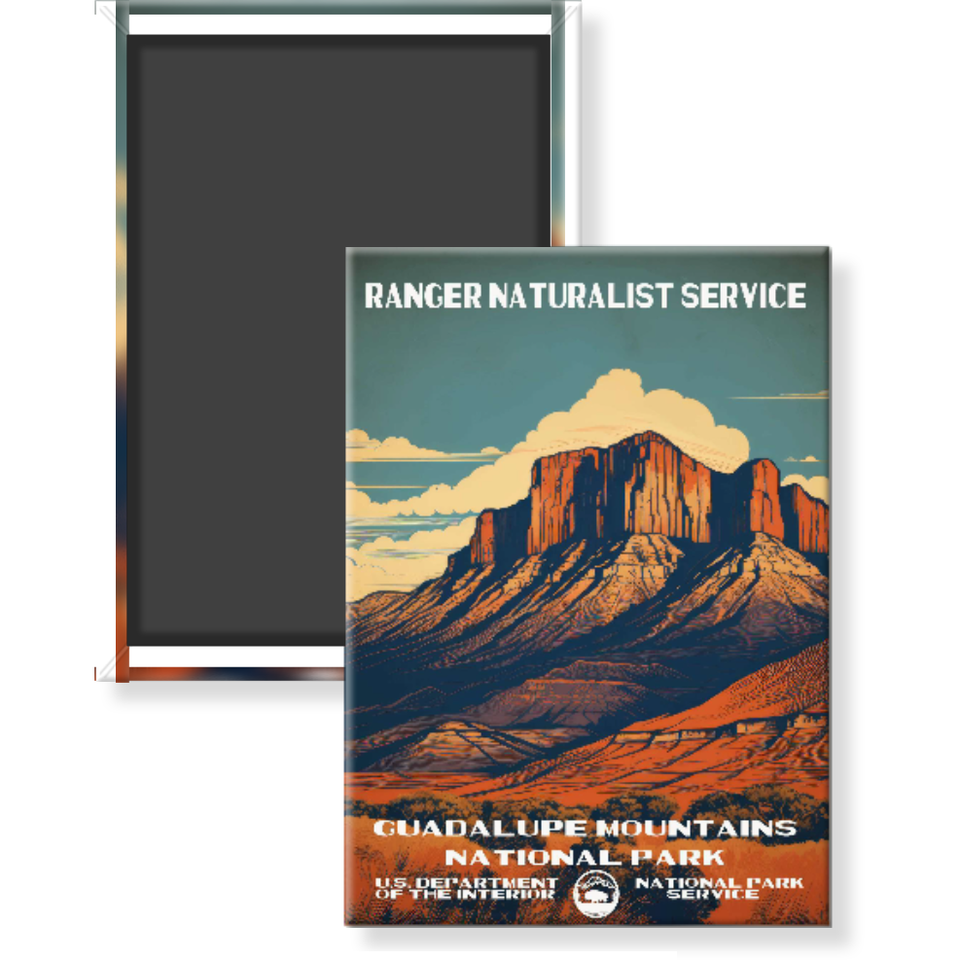 Guadalupe National Park Magnet – Vintage WPA Style