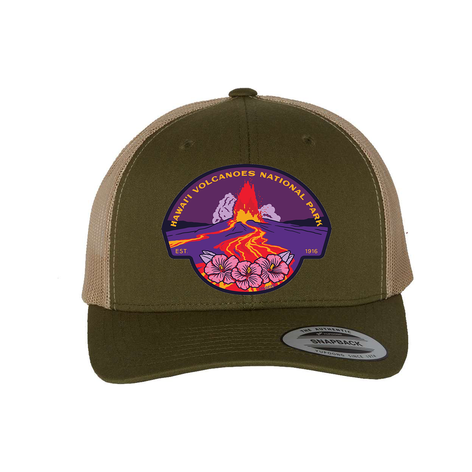 Hawaii Volcanoes National Park Mesh Snapback Hat