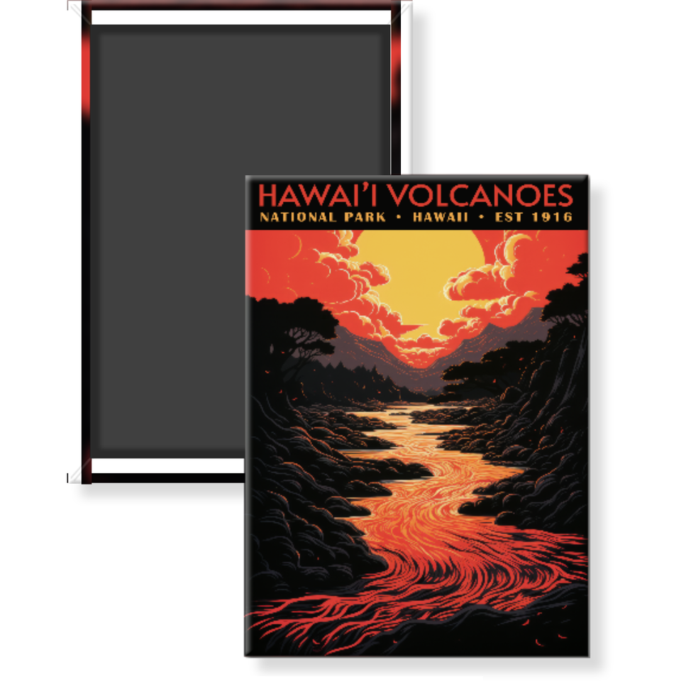 Hawaii Volcanoes National Park Magnet – Collection 1