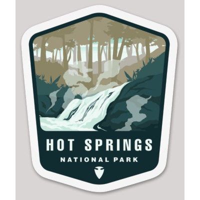 Hot Springs National Park Die Cut Sticker – Arrowhead