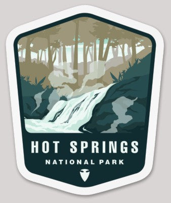 Hot Springs National Park Die Cut Sticker