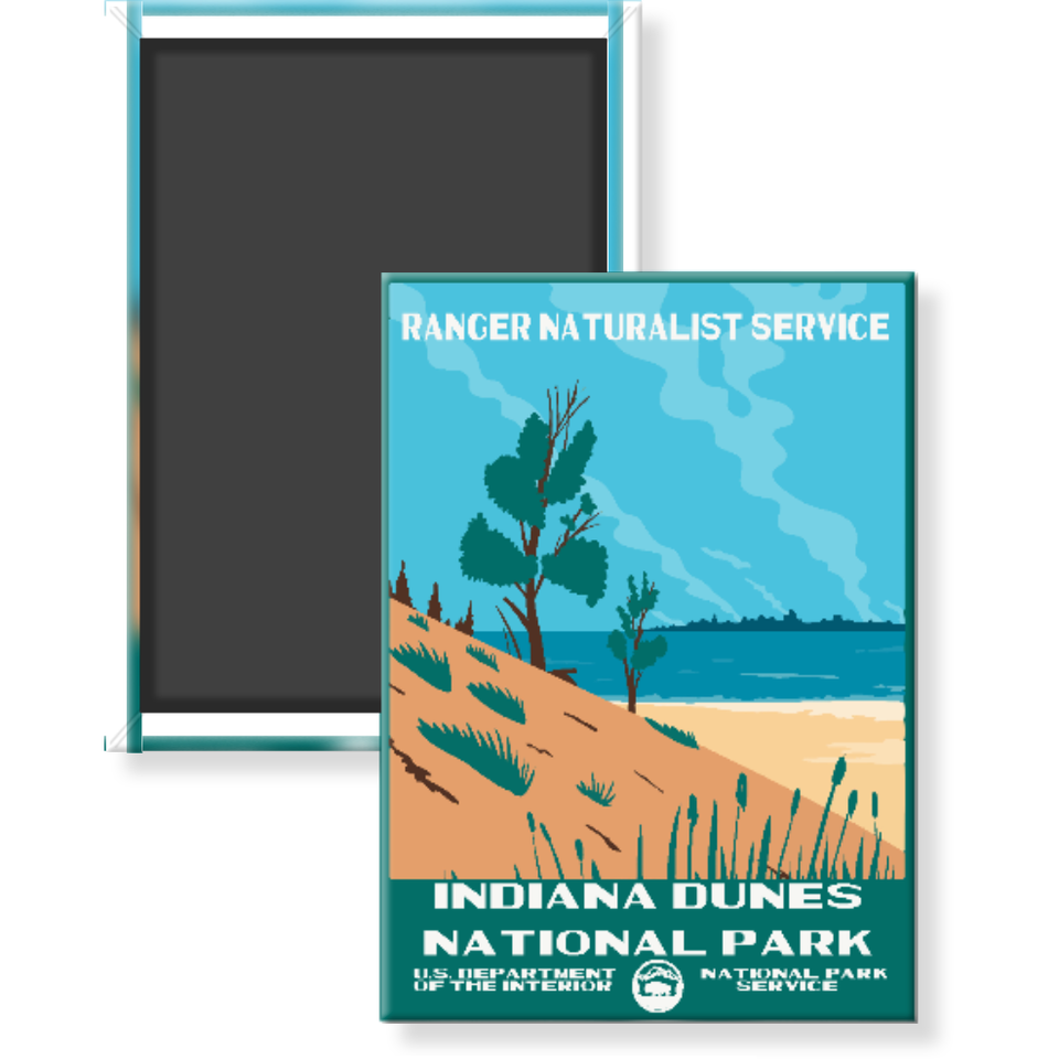 Indiana Dunes National Park Magnet – WPA Style
