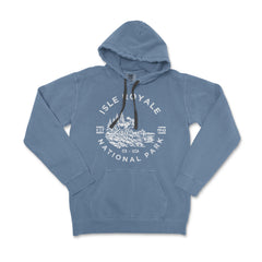Isle Royale National Park Garment-Dyed Hoodie