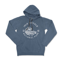 Isle Royale National Park Garment-Dyed Hoodie