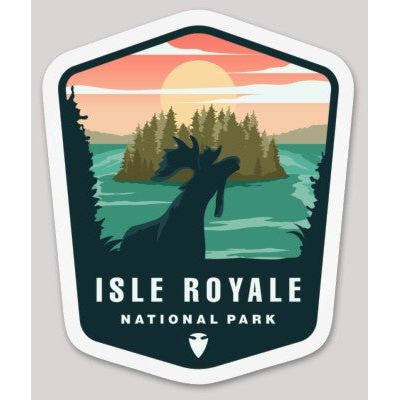 Isle Royale National Park Die Cut Sticker – Arrowhead