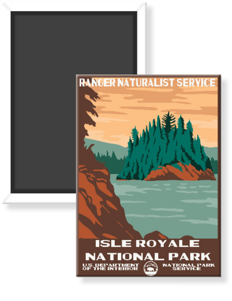 Isle Royal National Park WPA Style Magnet