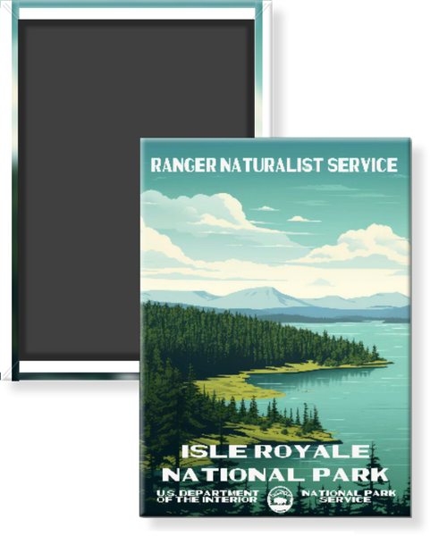 Isle Royale National Park WPA Magnet