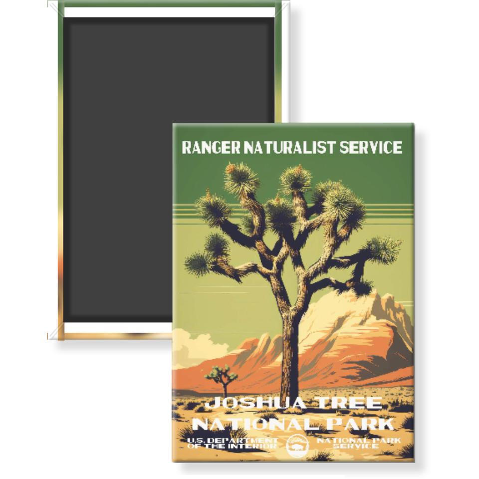 Joshua Tree National Park Magnet – Vintage WPA Style