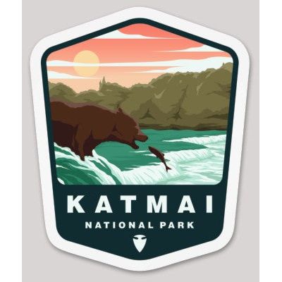 Katmai National Park Die Cut Sticker – Arrowhead