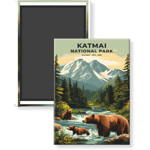 Katmai National Park Magnet – Collection 2