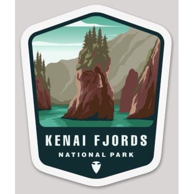 Kenai Fjords National Park Die Cut Sticker – Arrowhead
