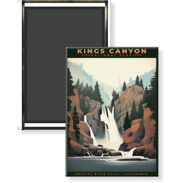 Kings Canyon National Park Magnet - Roaring River Falls