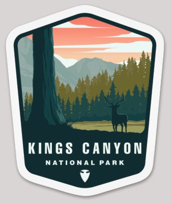 Kings Canyon National Park Die Cut Sticker