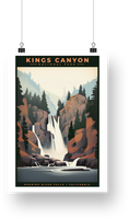 Kings Canyon National Park Poster - Roaring River Falls