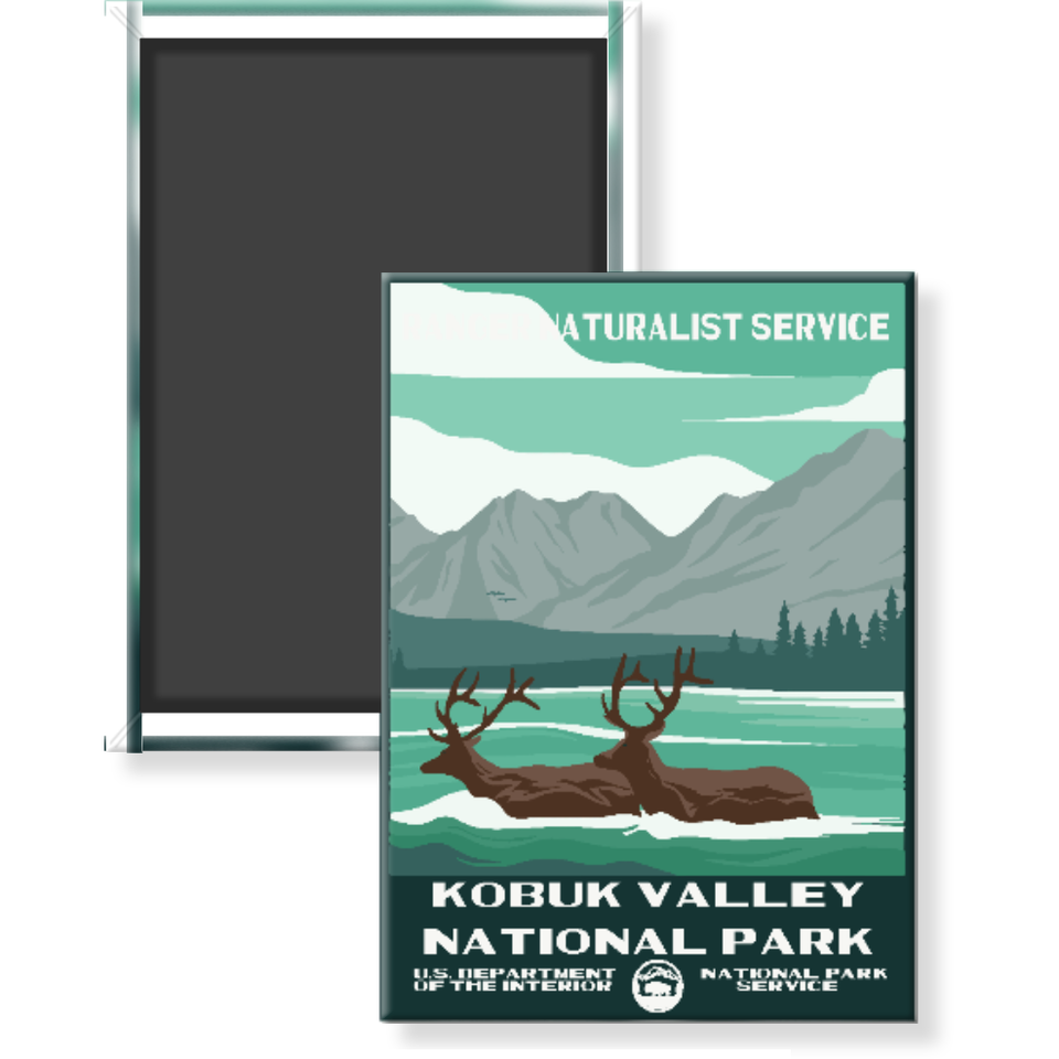 Kobuk Valley National Park Magnet – WPA Style