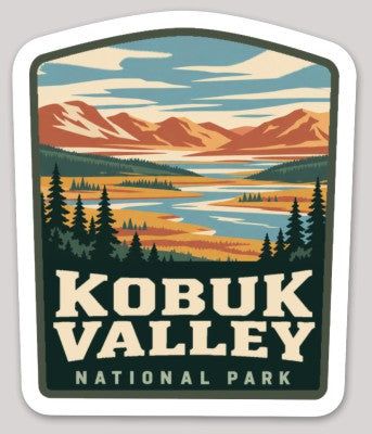 Kobuk Valley National Park Die Cut Sticker – Vintage Arched-top Badge