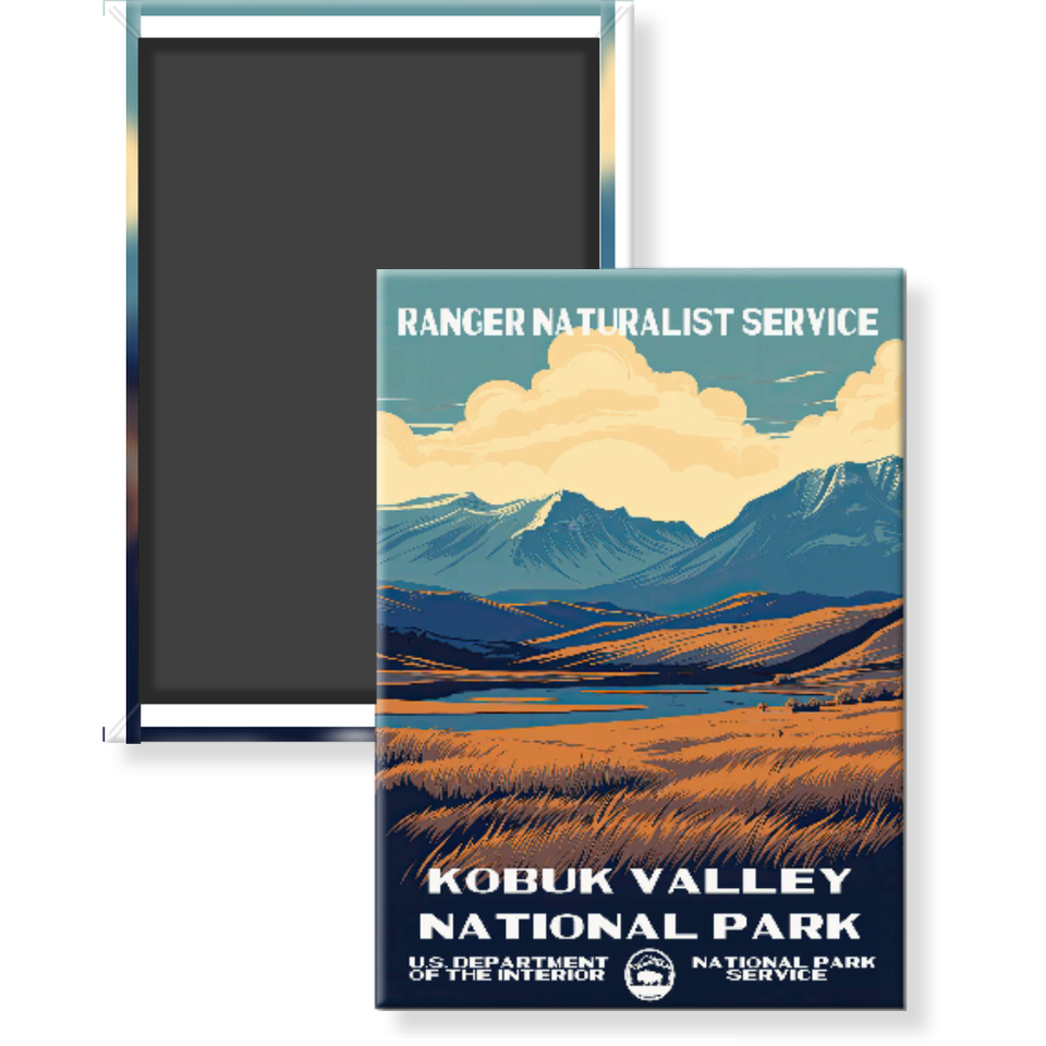 Kobuk Valley National Park Magnet – Vintage WPA Style