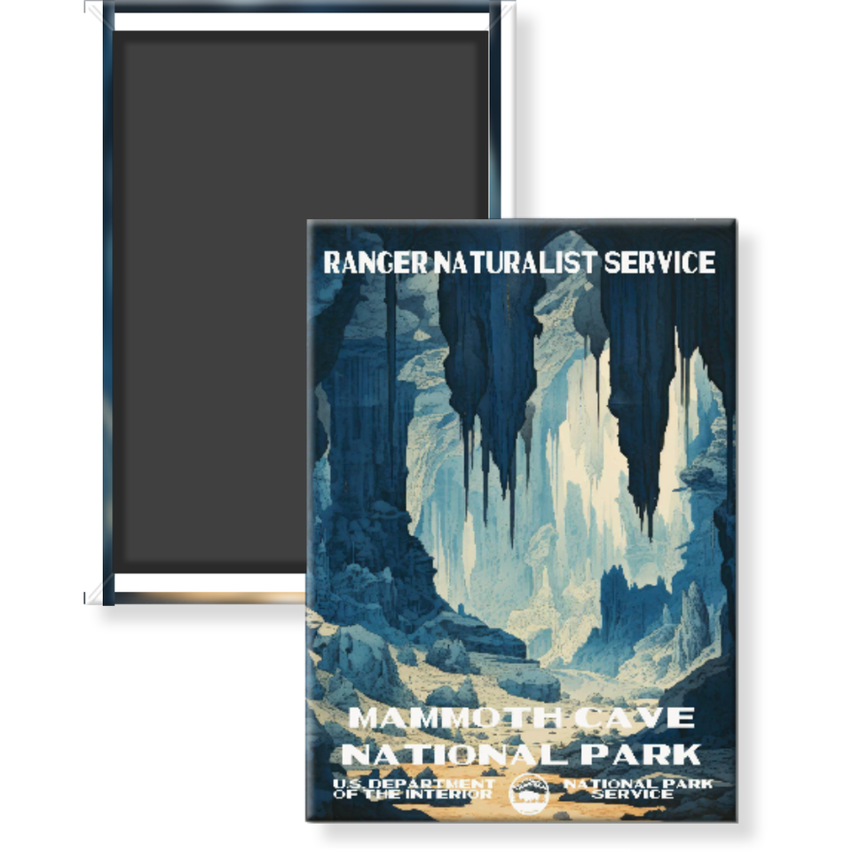 Mammoth Cave National Park Magnet – Vintage WPA Style