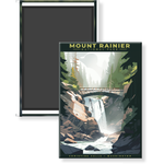 Mount Rainier National Park Magnet - Christine Falls