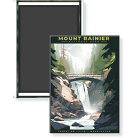 Mount Rainier National Park Magnet - Christine Falls