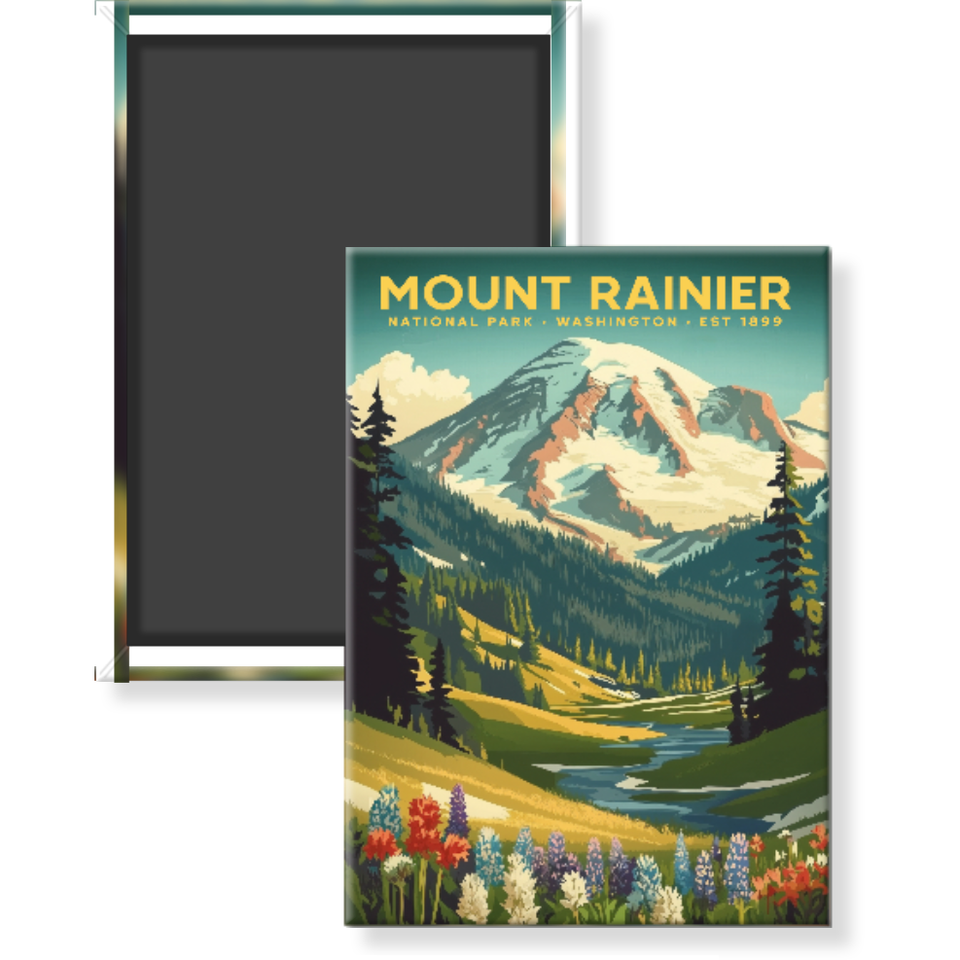 Mount Rainier National Park Magnet – Collection 3
