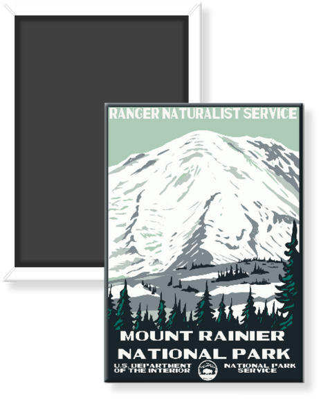 Mt Rainier National Park WPA Magnet