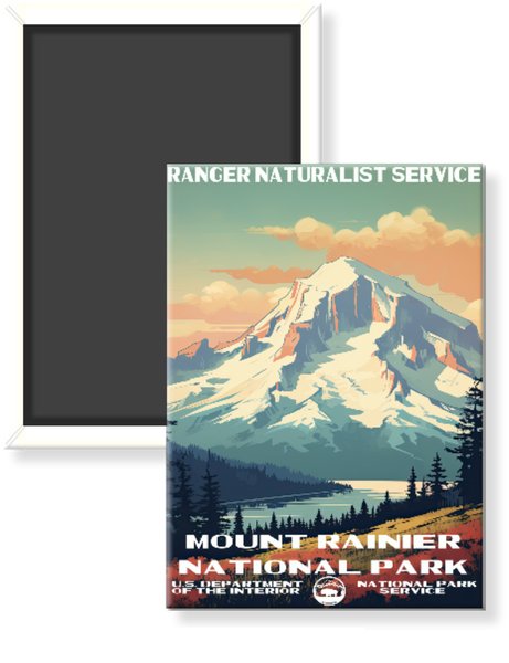 Mt Rainier National Park WPA Magnet