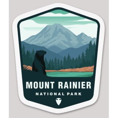 Mount Rainier National Park Die Cut Sticker – Arrowhead