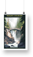 Mount Rainier National Park Poster - Christine Falls