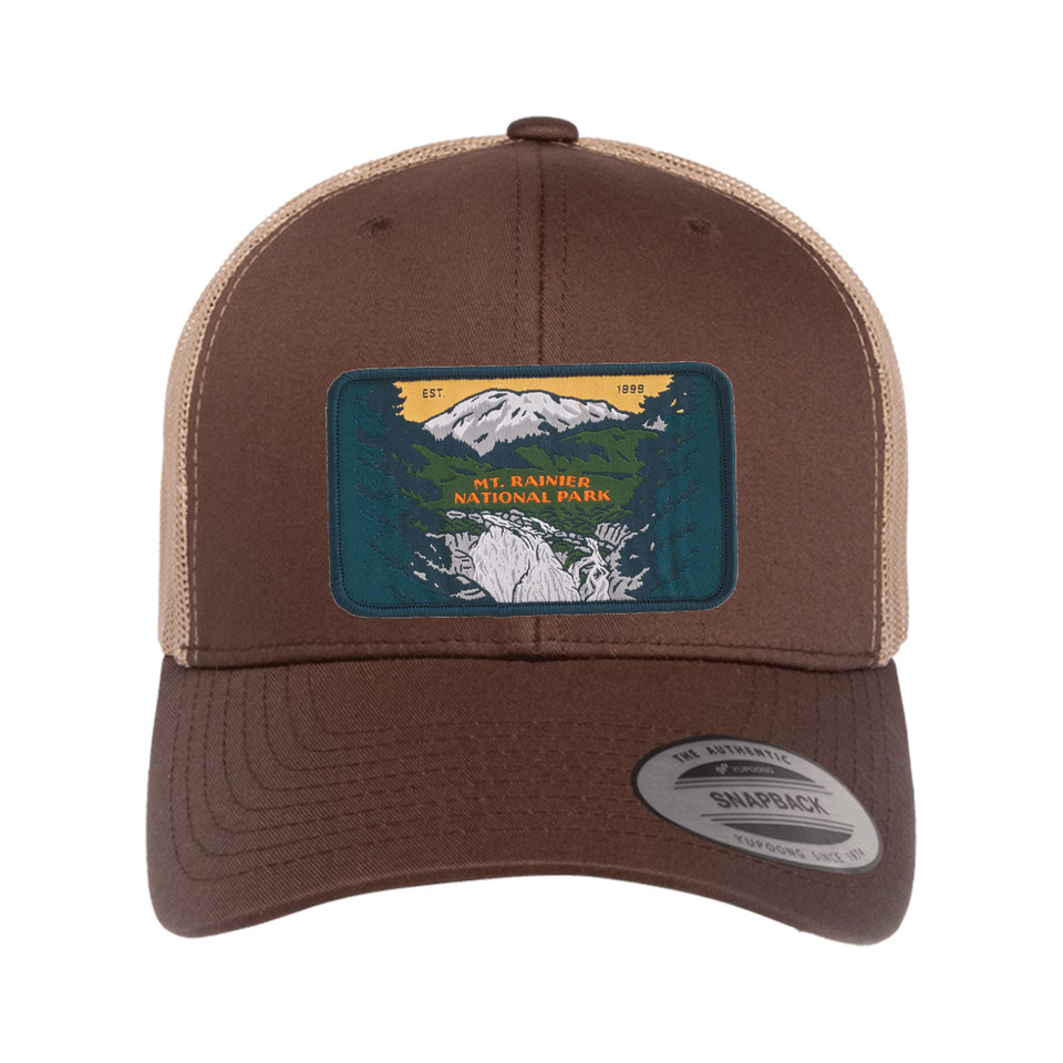 Mount Rainier National Park Mesh Snapback Hat