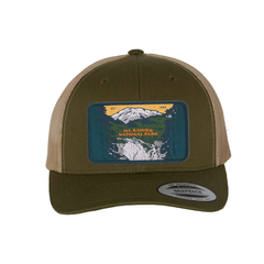 Mount Rainier National Park Mesh Snapback Hat