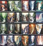 Waterfalls of the National Parks Magnet Collection