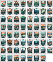 National Park Arrowhead Sticker Collection