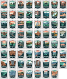National Park Arrowhead Sticker Collection