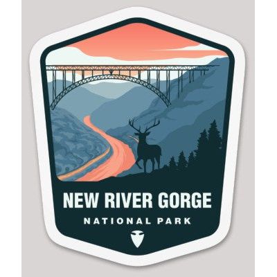 New River Gorge National Park Die Cut Sticker – Arrowhead