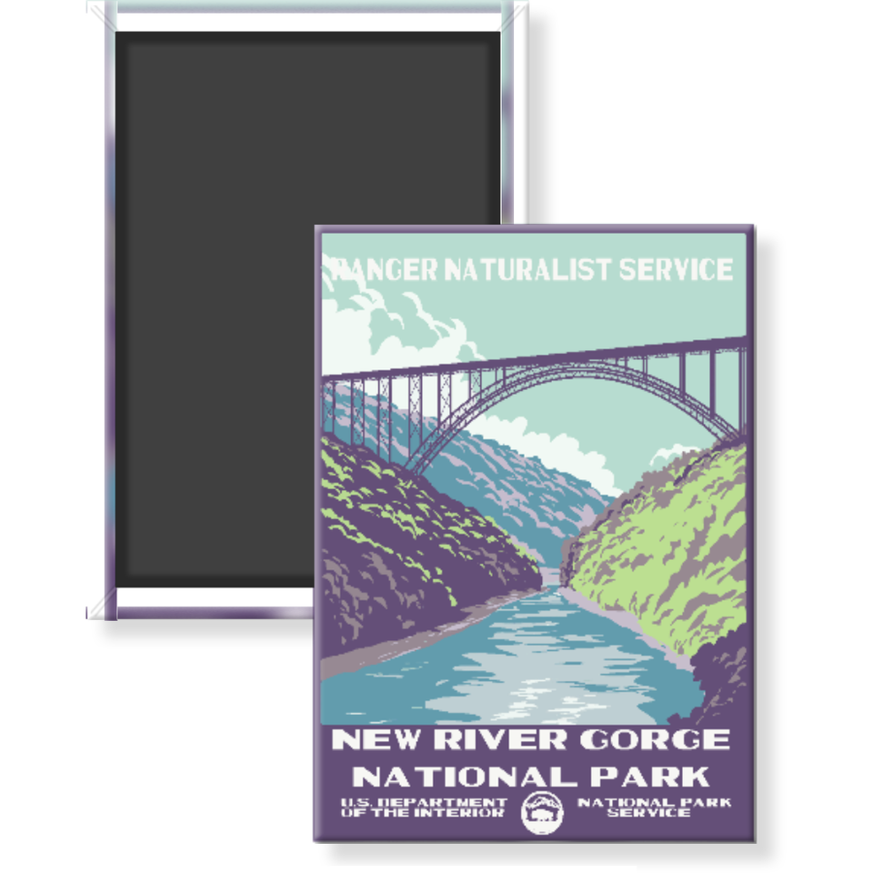 New River Gorge National Park Magnet – WPA Style