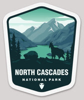 North Cascades National Park Die Cut Sticker