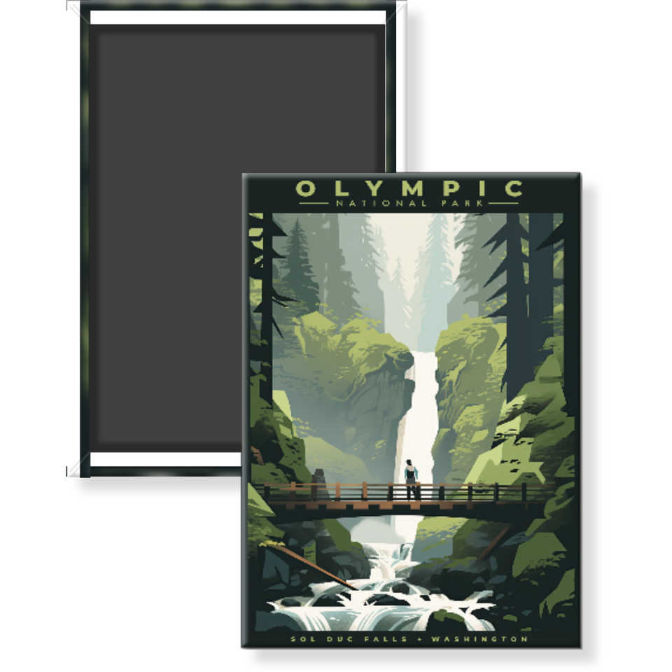 Olympic National Park Magnet - Sol Duc Falls