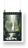 Olympic National Park Poster - Sol Duc Falls