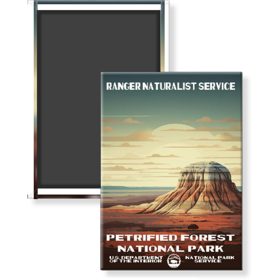 Petrified Forest National Park Magnet – Vintage WPA Style
