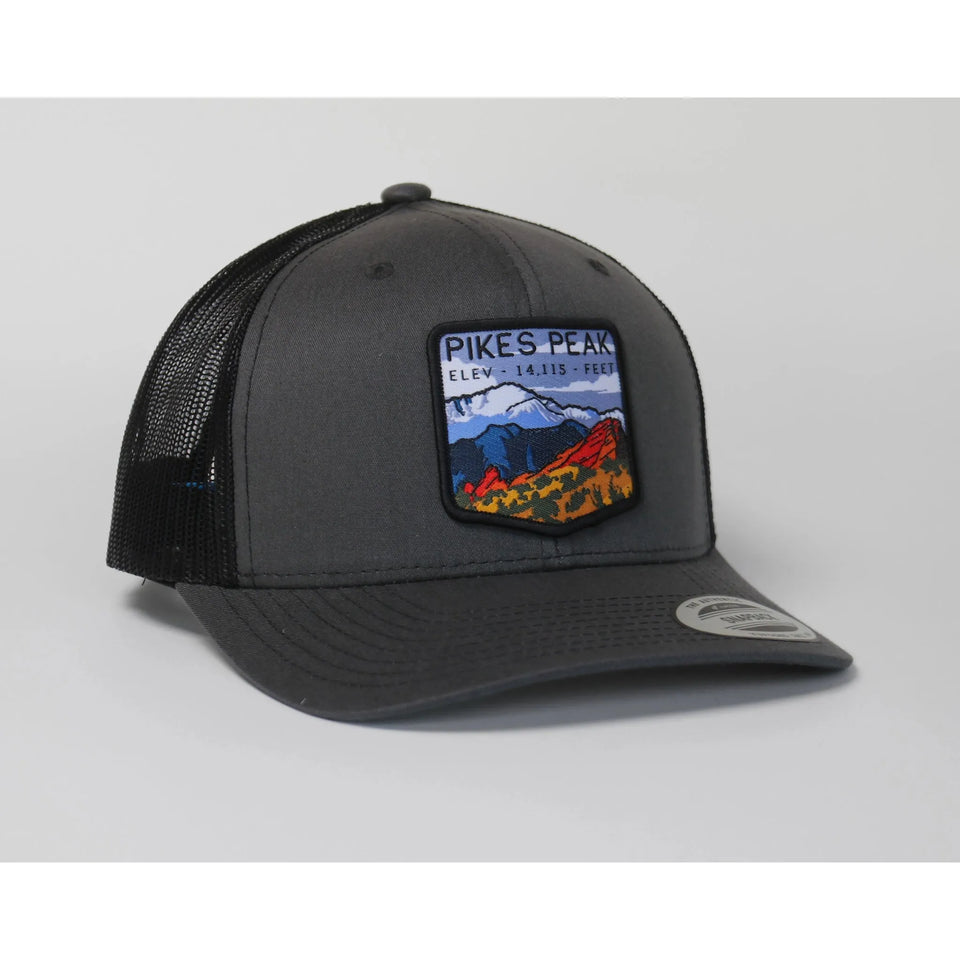 Pikes Peak Colorado Mesh Snapback Hat